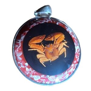 Crab Pendant Zodiac Cancer